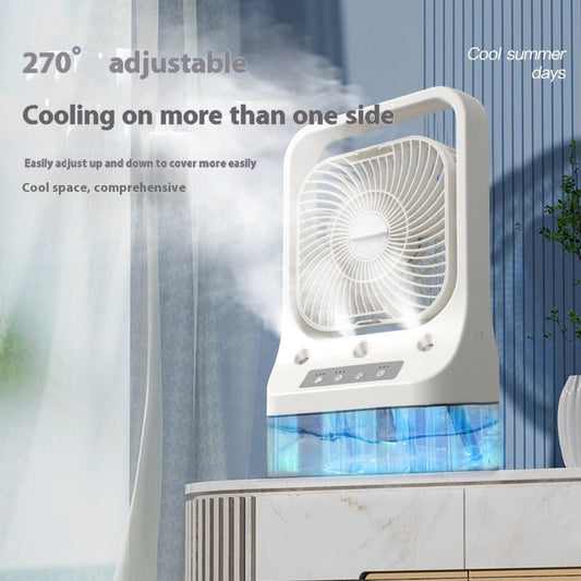 Innovative Three-Spray Nozzle Humidifier Fan-1