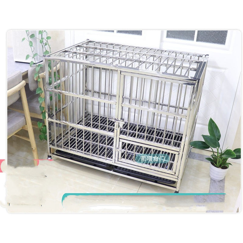 Heavy Duty Stainless Steel Dog Kennel Crate-6