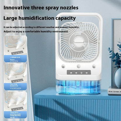 Innovative Three-Spray Nozzle Humidifier Fan-3