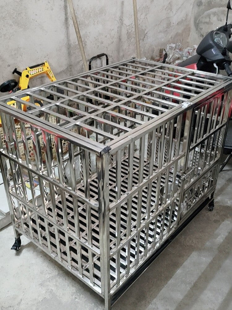 Heavy Duty Stainless Steel Dog Kennel Crate-2