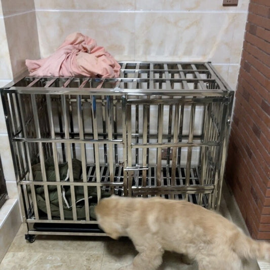 Heavy Duty Stainless Steel Dog Kennel Crate-1